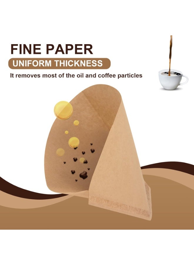 Disposable Coffee Paper Filters, 100 Pcs #4 Cone Replacement Filter for Ninja Coffee Maker - Image 4