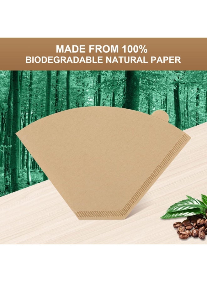 Disposable Coffee Paper Filters, 100 Pcs #4 Cone Replacement Filter for Ninja Coffee Maker - Image 3