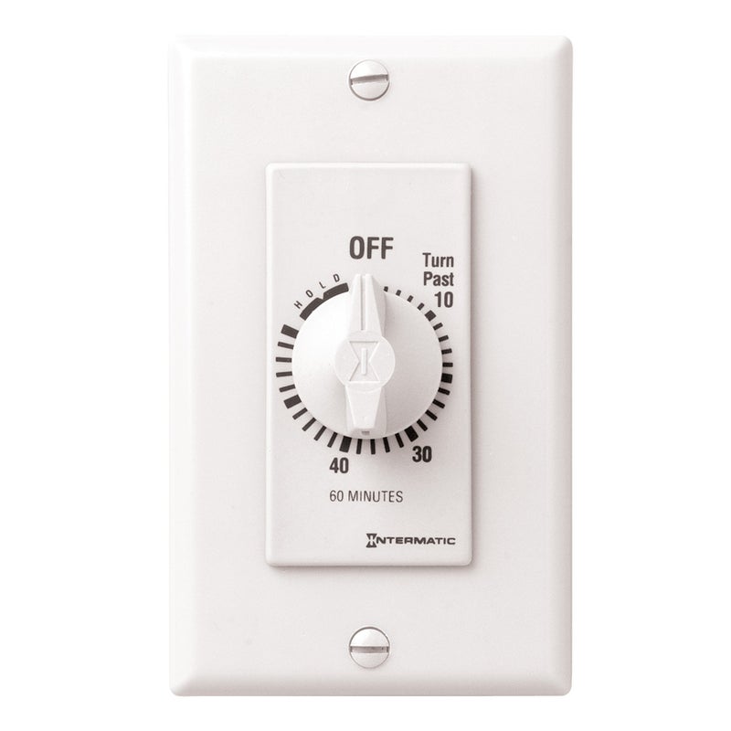 Intermatic FD60MHW 60-Minute Spring-Loaded Wall Timer, White - Image 5