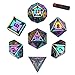 UDIXI Metal Dice Set DD 7Piece Heavy Metallic DND Dice Set RPG Set with Gorgeous Gift Case for Role Playing Game and Tabletop Game Colorful - Image 2