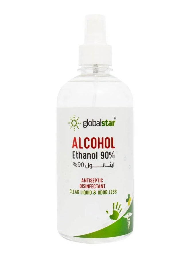 globalstar Ethanol 90% Alcohol antiseptic and disinfectant 500 ML 