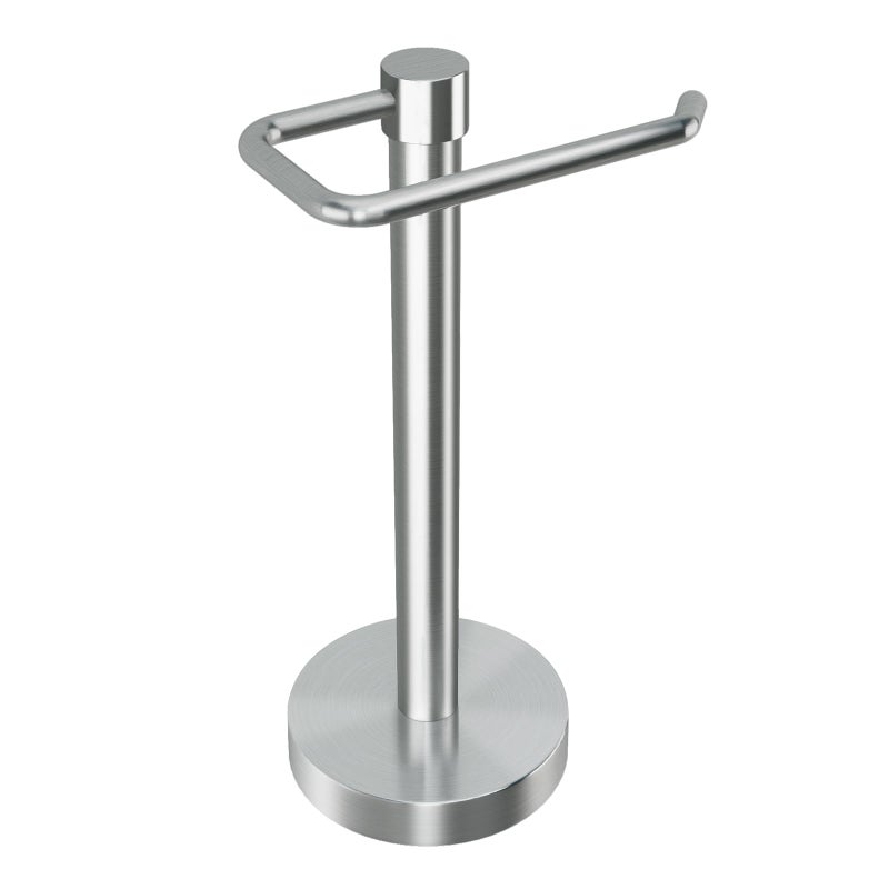 YUMORE Hand Towel Holder Stand Countertop Towel Rack Free Standing Towel Bar Hanger for Bathroom Kitchen (Brushed Nickel) - Image 1