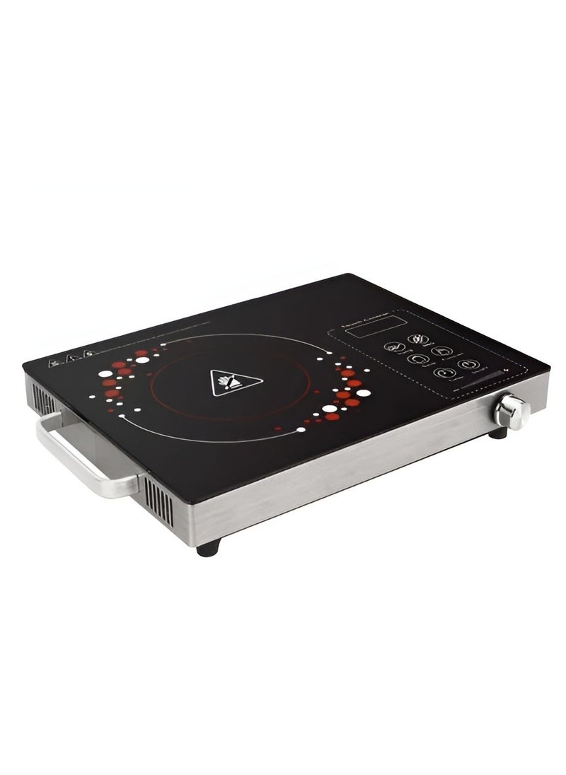 Generic - Single Infrared Burner with Tempered Glass – Compact and Portable Electric Cooktop, Even Heating, Easy to Clean Surface, Ideal for Small Spaces and Travel - Image 1