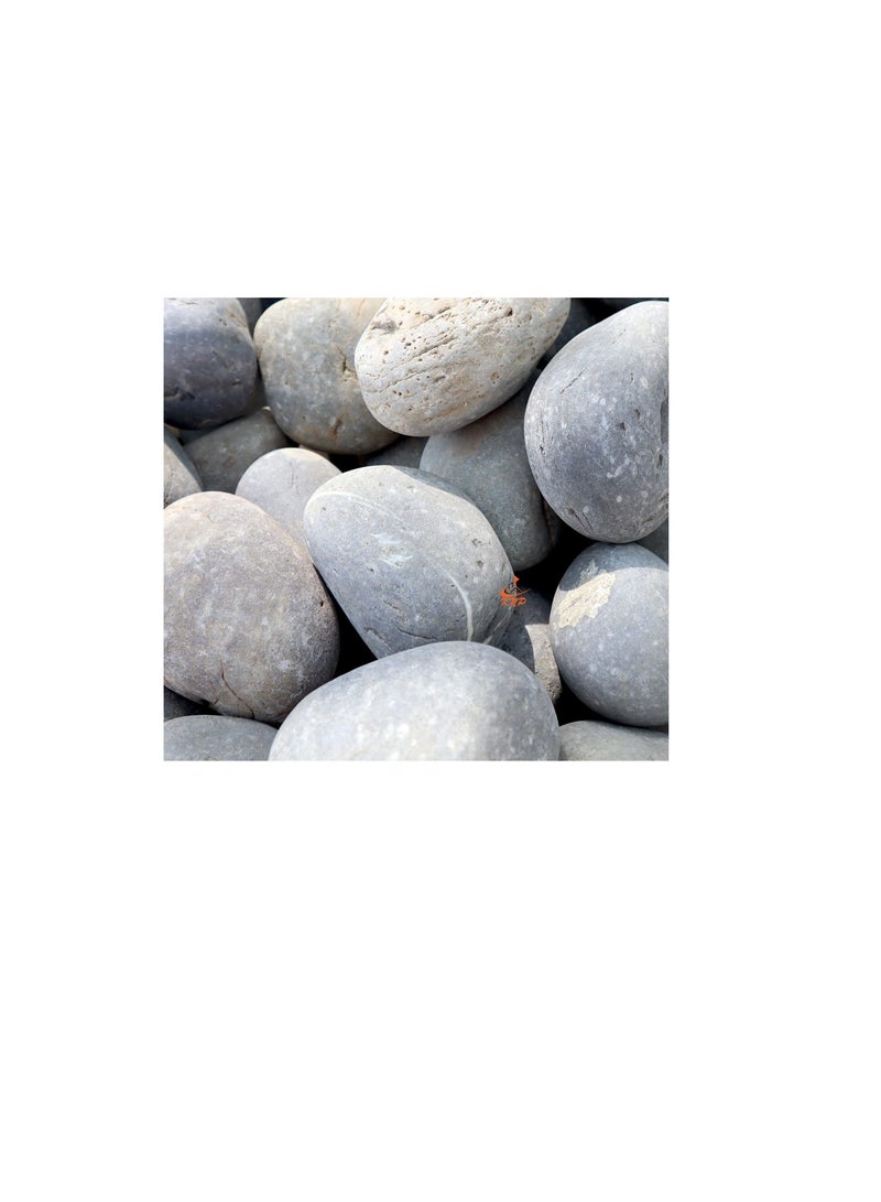 KNP Gray River Pebbles Natural Garden Material  5-8 CM 5 KG - Image 2