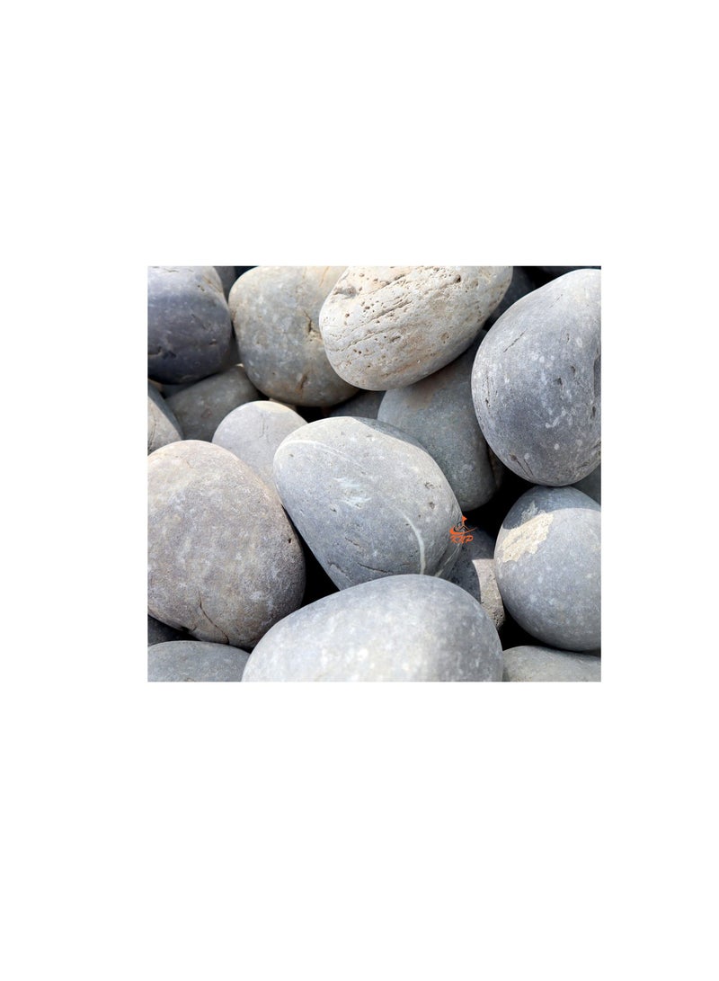 KNP Gray River Pebbles Natural Garden Material  5-8 CM 5 KG - Image 3