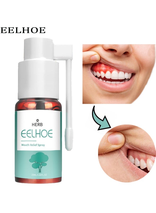 EELHOE Mouth Relief Spray, Gum Protect Repair Spray, Instant Gum Soothing Spray, Relieve Gum Swelling And Toothache, Whiten Teeth, Reduce Gum Recession 25ml - Image 1