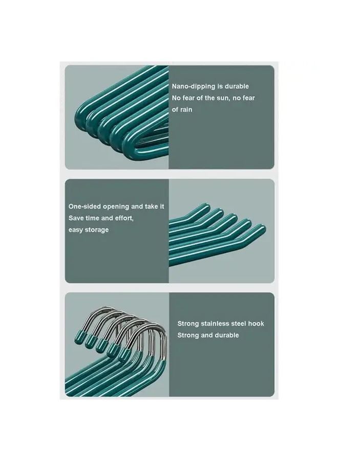 Variant Color Z Shaped Pant Hangers 10 Pack Space Saving No Mark Metal Hooks Durable Multi Functional Clothing Display Rack - Image 5