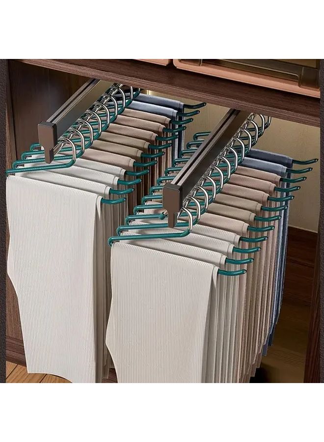 Variant Color Z Shaped Pant Hangers 10 Pack Space Saving No Mark Metal Hooks Durable Multi Functional Clothing Display Rack - Image 4