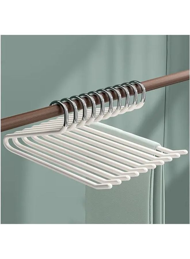 Variant Color Z Shaped Pant Hangers 10 Pack Space Saving No Mark Metal Hooks Durable Multi Functional Clothing Display Rack - Image 3