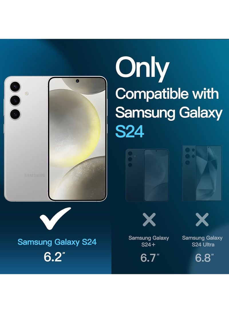 BORTONY Samsung Galaxy S24 Screen Protector HD Clear With 3-Pack Anti-scratch Ultra Resistant Clear Tempered Glass For Samsung Galaxy S24 5G 6.2-inch - Image 2