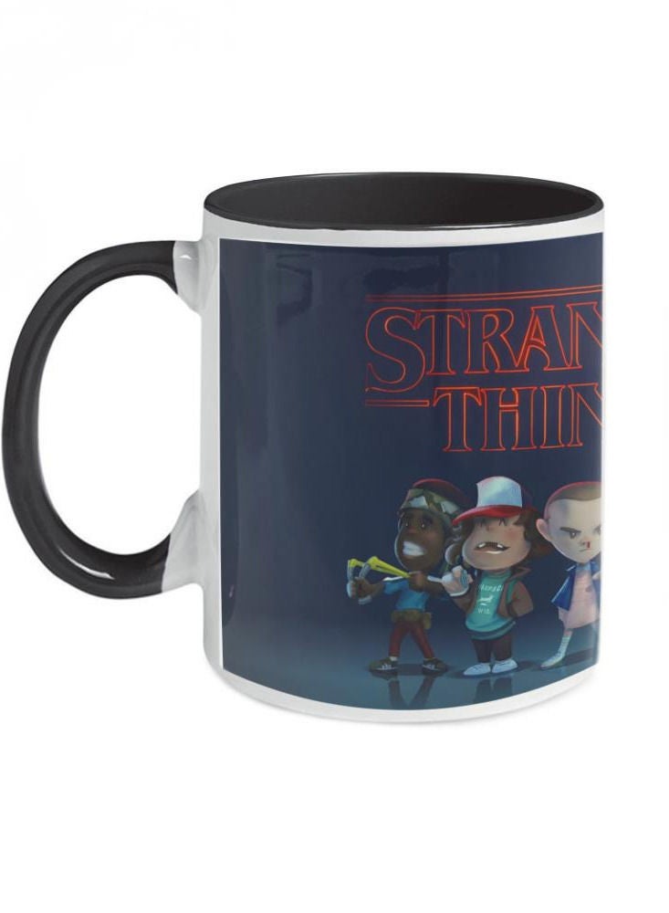 MEC فنجان قهوة بطباعة ستراينجر ثينغ بمقبض أسود - Image 1
