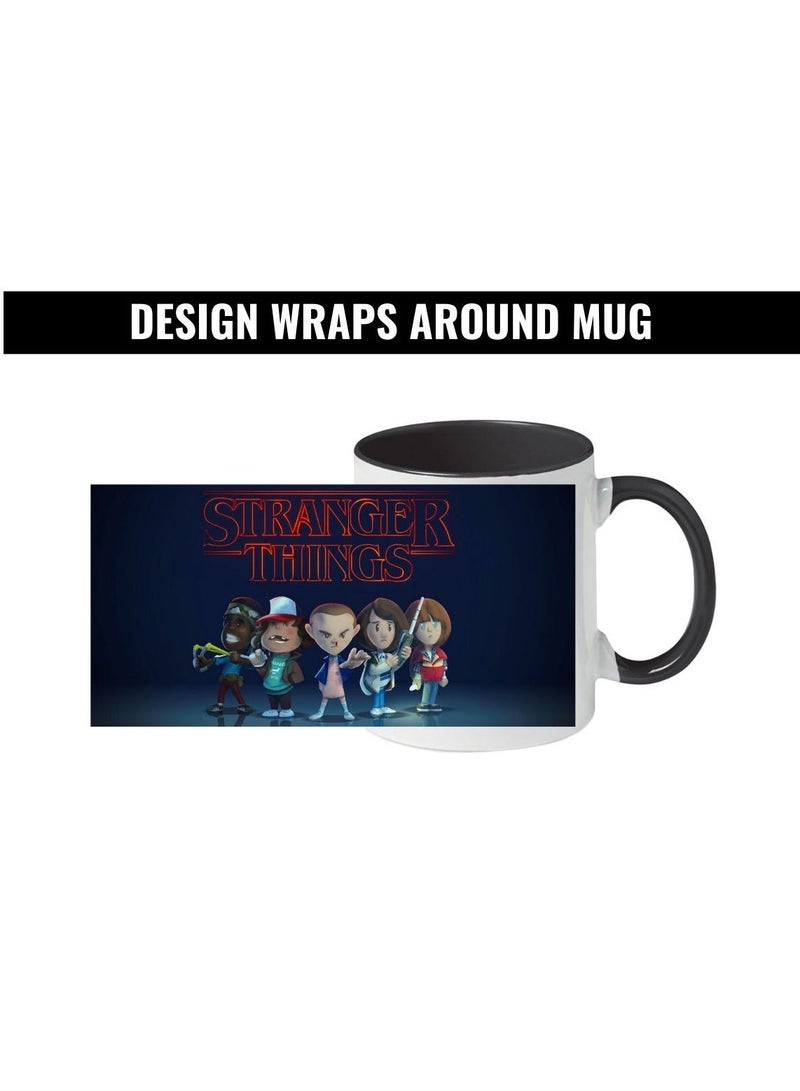 MEC فنجان قهوة بطباعة ستراينجر ثينغ بمقبض أسود - Image 3