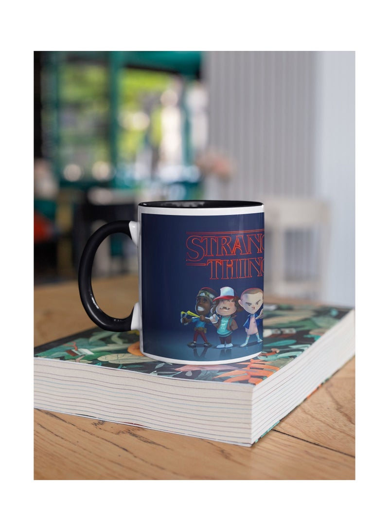 MEC فنجان قهوة بطباعة ستراينجر ثينغ بمقبض أسود - Image 4