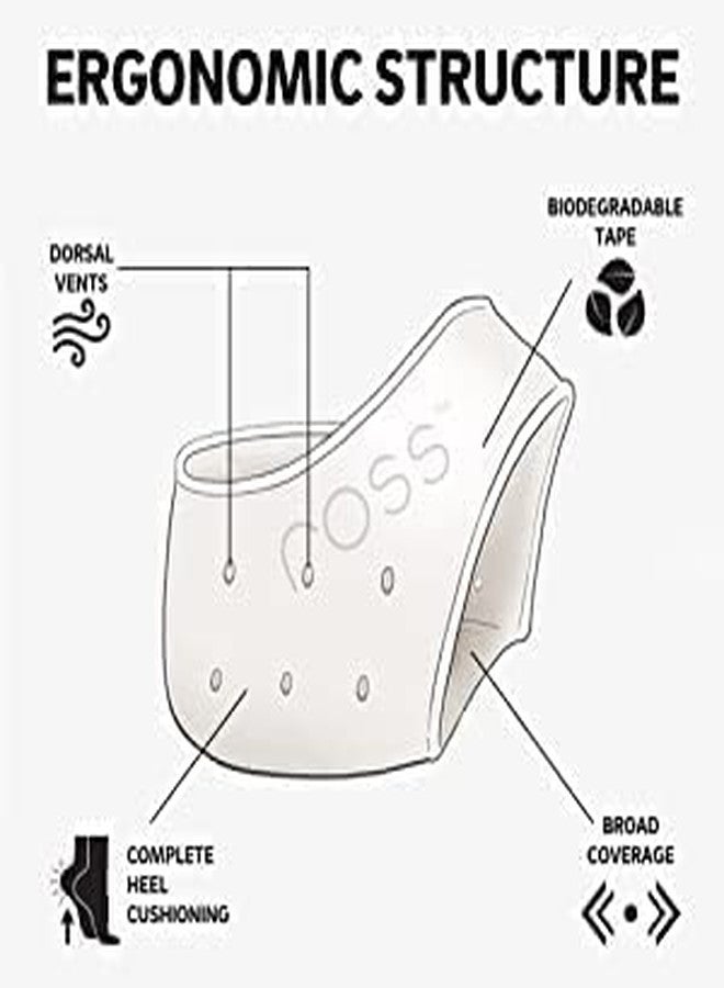Silicone Heel Protector Socks, Nude, Moisturizing Gel Cushions, One Size, 2 Pieces - Image 4