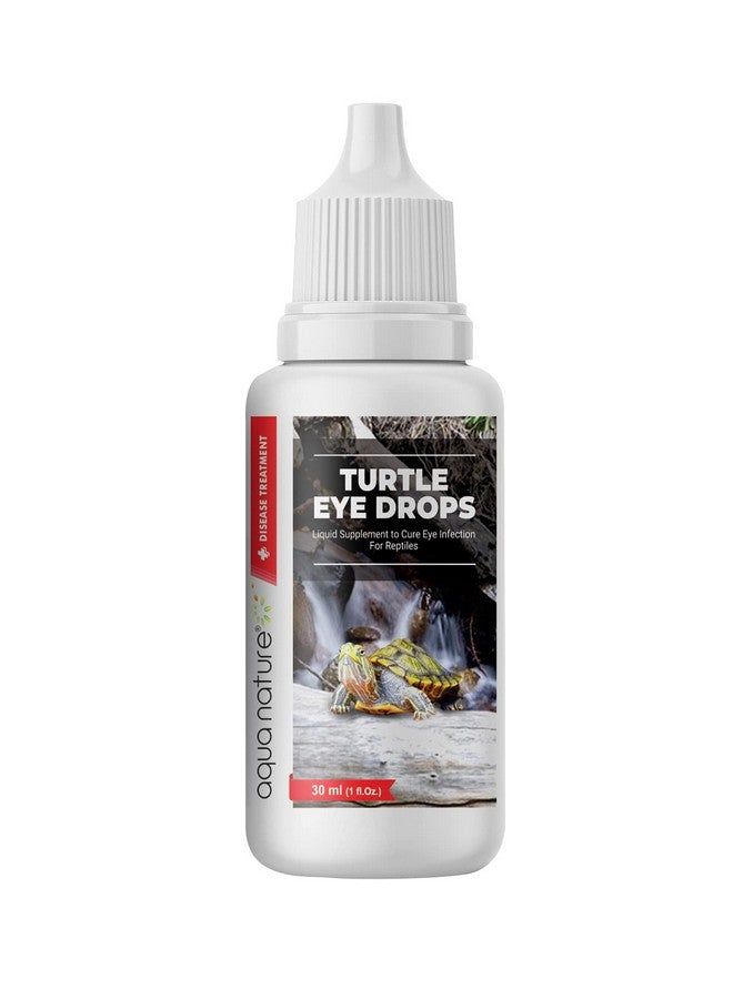 aqua nature قطرات عين السلحفاة من أكوا ناتشر كومبو خاص، كالسيوم السلحفاة وقطرات فيتامين السلحفاة لعلاج العين المتورمة والمصابة ولتقوية القشرة وتوفير الفيتامينات والمعادن الصحية لرعاية السلحفاة (30 مل) - Image 4