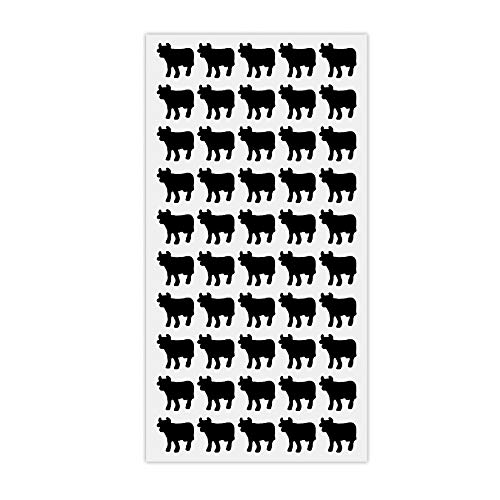 Sunny Bride 50 Wedding Meal Stickers Food Identifier Menu Choice Place Cards for Party Seating Meal Option Indicator Black Beef - Image 1