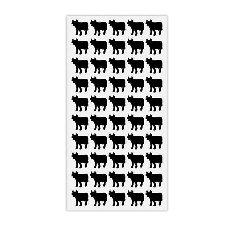 Sunny Bride 50 Wedding Meal Stickers Food Identifier Menu Choice Place Cards for Party Seating Meal Option Indicator Black Beef - Image 2
