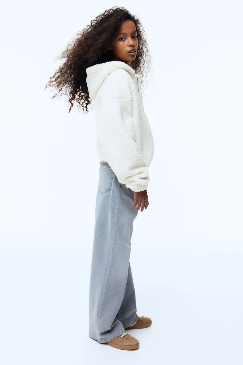 H&M Teddy zip-through hoodie