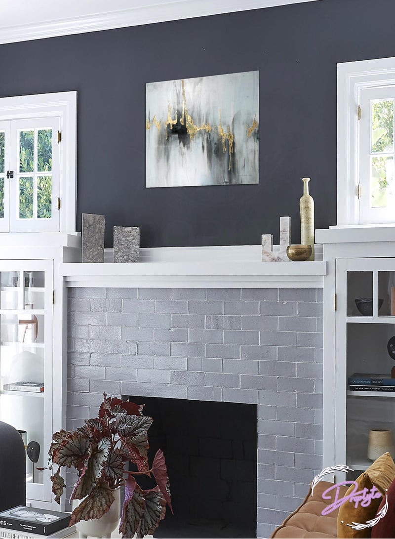 Droplyte Multicolor Abstract Painting Decorative Wall Art Canvas with Wooden Frame Home Decor for Living Room, Drawing Room, Office Room and Bedroom 30CM x 30CM - Image 3