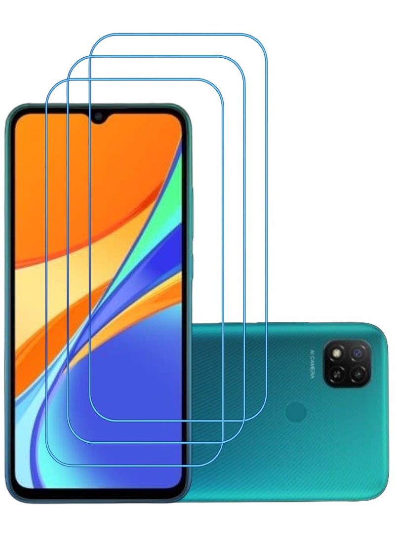 ACLIX 3 Pieces Antistatic ESD Dustproof Premium Quality High Definition Clear Tempered Glass Screen Protector Designed For Xiaomi Redmi 9C - Image 1