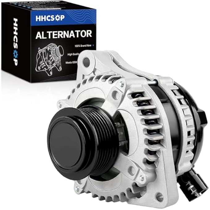 HHCSOP New Alternator Replacement for 2011 2012 2013 Honda Odyssey V6 3.5 3.5L, 2012 2013 2014 2015 Pilot 3.5L, 12-14 Ridgeline 3.5L 12V 130Amp Replace 31100-RV0-A01, CSJ24, 9764219-124, 104210-1240, 11573N - Image 1