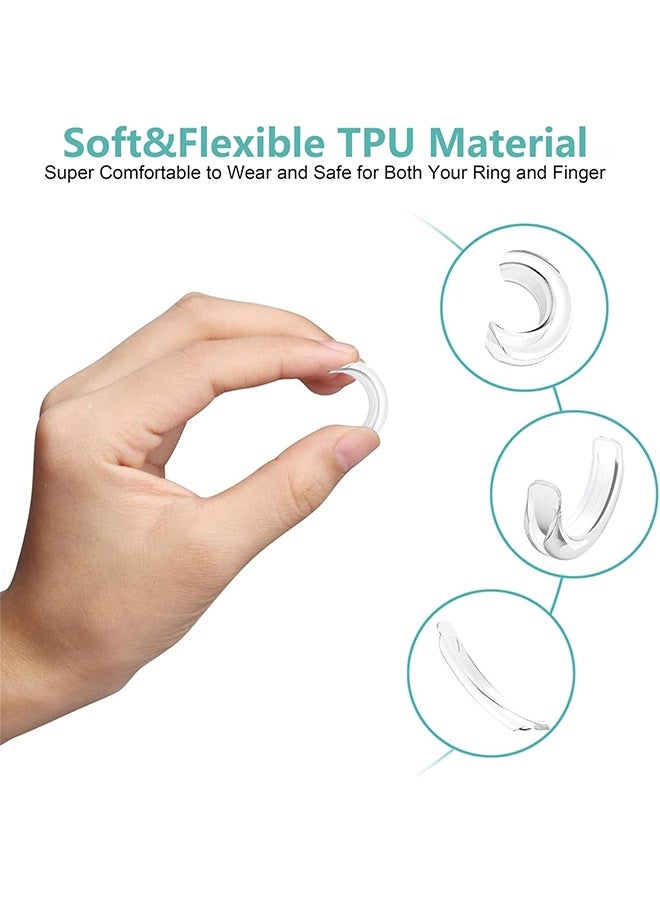 8 Pieces Ring Size Reducers - Invisible Adjuster For Large Rings - Fits All Ring Sizes - Perfect For Wedding Accessories - Men & Women, Weak Ring Size, Engagement Rings, Wedding Rings, Essentials - Image 2