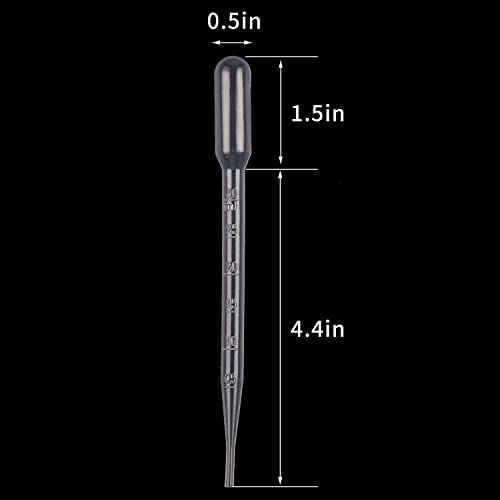 Self Lub Plastic Transfer Pipettes 3ml – Disposable Graduated Dropper for Laboratory, Essential Oils, Crafts & Daily Use (Pack of 10) - Image 3