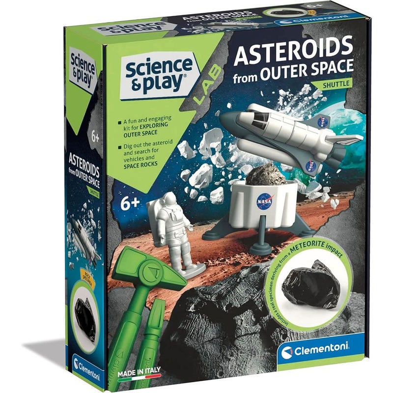 Clementoni - Science & Play Lab Asteroids From Outer Space Shuttle - 61350 - Image 1