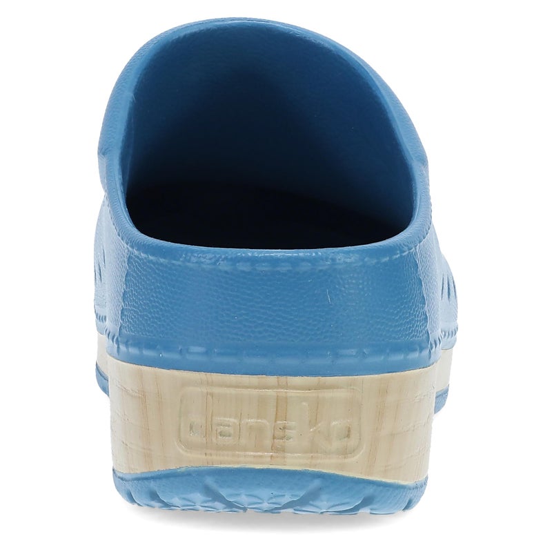 Dansko Kane Slip-On Mule Clog - Lightweight Cushioned Comfort and Removable EVA Footbed with Arch Support - Easy Clean Uppers Teal 8.5-9 M US - Image 5