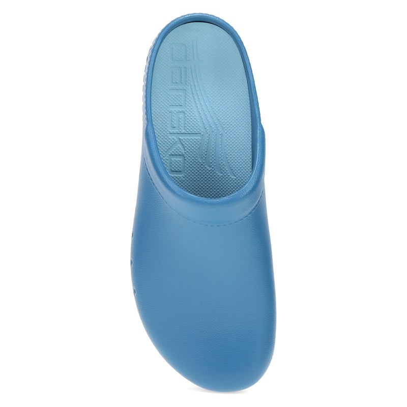 Dansko Kane Slip-On Mule Clog - Lightweight Cushioned Comfort and Removable EVA Footbed with Arch Support - Easy Clean Uppers Teal 8.5-9 M US - Image 2