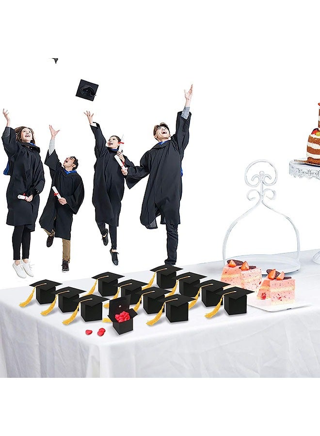 15-Piece Graduation Hat Candy Box, Graduation Gift Box with Fringe for Graduation Party Supplies Decorative, Candy Chocolate Souvenirs Box - Image 5
