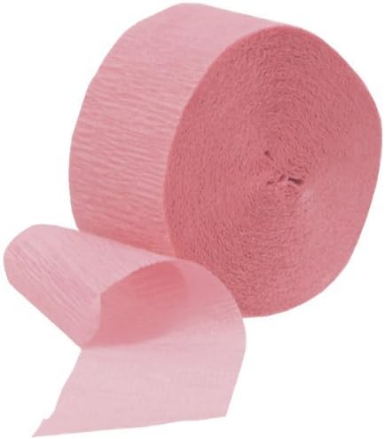Unique Industries Crepe Paper Streamer 81ft Pastel Pink - Image 2