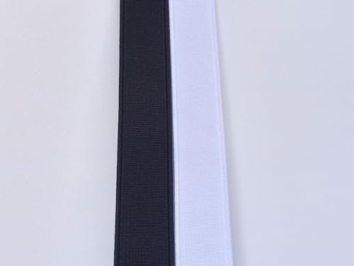 MONIDOOR 2 Inch Elastic Bands 2 Yards 2 Colors Double-Side Twill Woven Elastic Flat Heavy Stretch Elastic for Sewing Pants Waistband (Mixed Color 5, 2 Inch, 225036) - Image 4