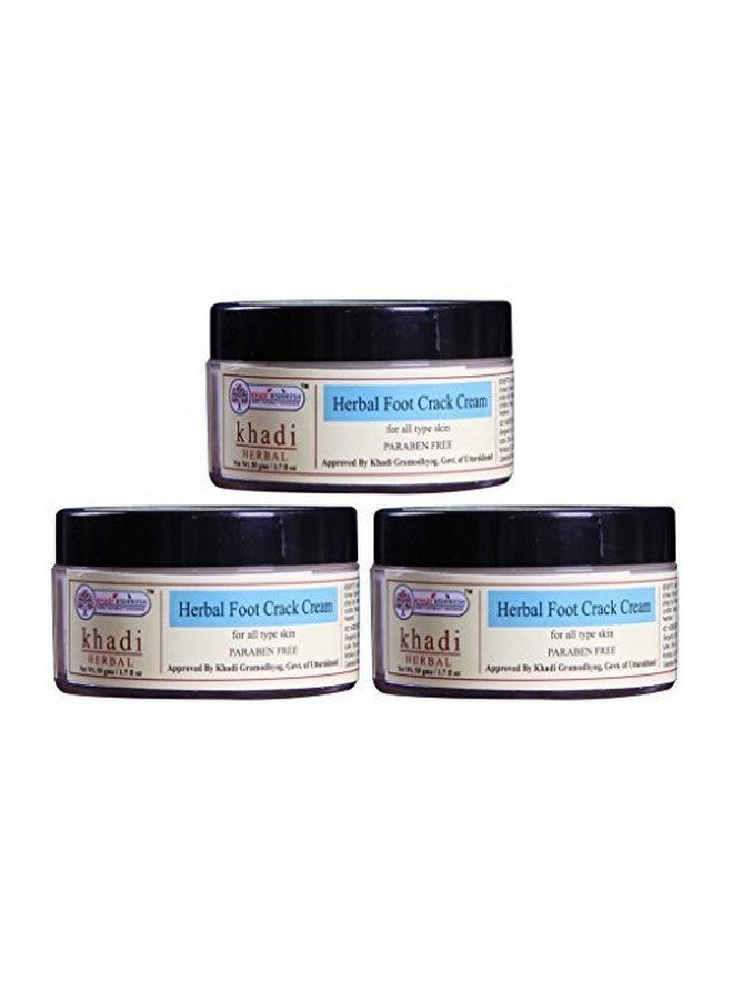 KHADI RISHIKESH Herbal Natural Foot Crack Cream Combo Set Pack Of - 50Gm x 3 (150Gm)
