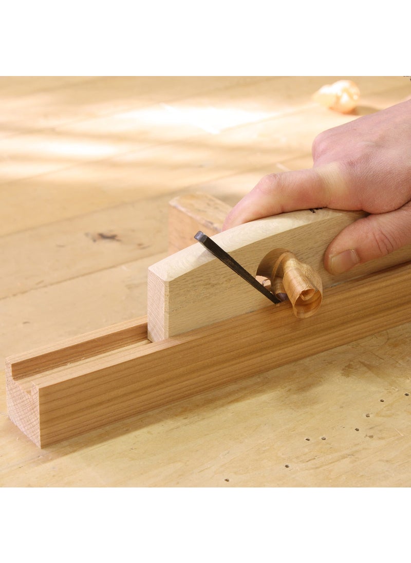 KAKURI KAKURI Router Plane Handheld 15mm (19/32"), Japanese Hand Plane KANNA Woodworking Groove Making Tool, Razor Sharp Japanese Steel Blade & Oak Body, Made in JAPAN  - Image 2