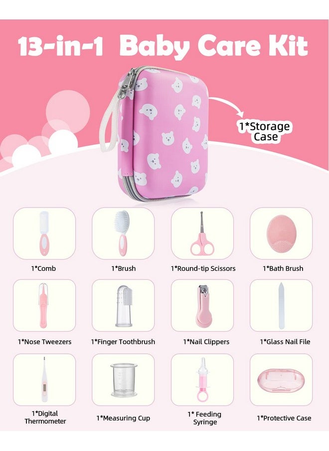 Lictin Rooming And Health Kit, Lictin Safety Care Set, Newborn Nursery Health Care Set With Hair Brush,Comb,Nail Clippers And More For Newborn Infant Toddlers Baby Girls  - Image 2