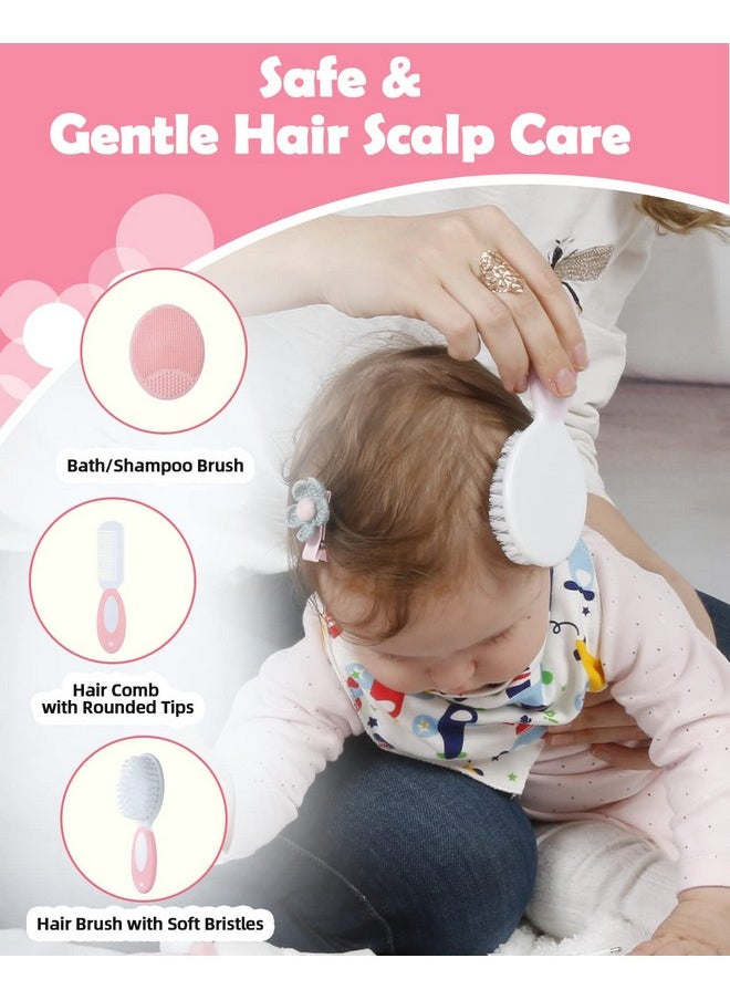 Lictin Rooming And Health Kit, Lictin Safety Care Set, Newborn Nursery Health Care Set With Hair Brush,Comb,Nail Clippers And More For Newborn Infant Toddlers Baby Girls  - Image 3