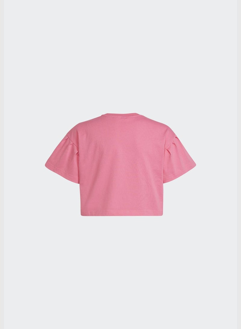 Adidas Power Cotton Loose Crop Top - Image 5