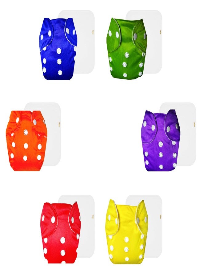 حفاضات دمبلدو لايت القماشية مع حشوة قطنية (عبوة من 6) | ناعمة ولطيفة | مانعة للتسرب | سريعة الجفاف | موثوقة من قبل الأمهات | من 3 أشهر إلى سنتين | للجنسين - Image 1