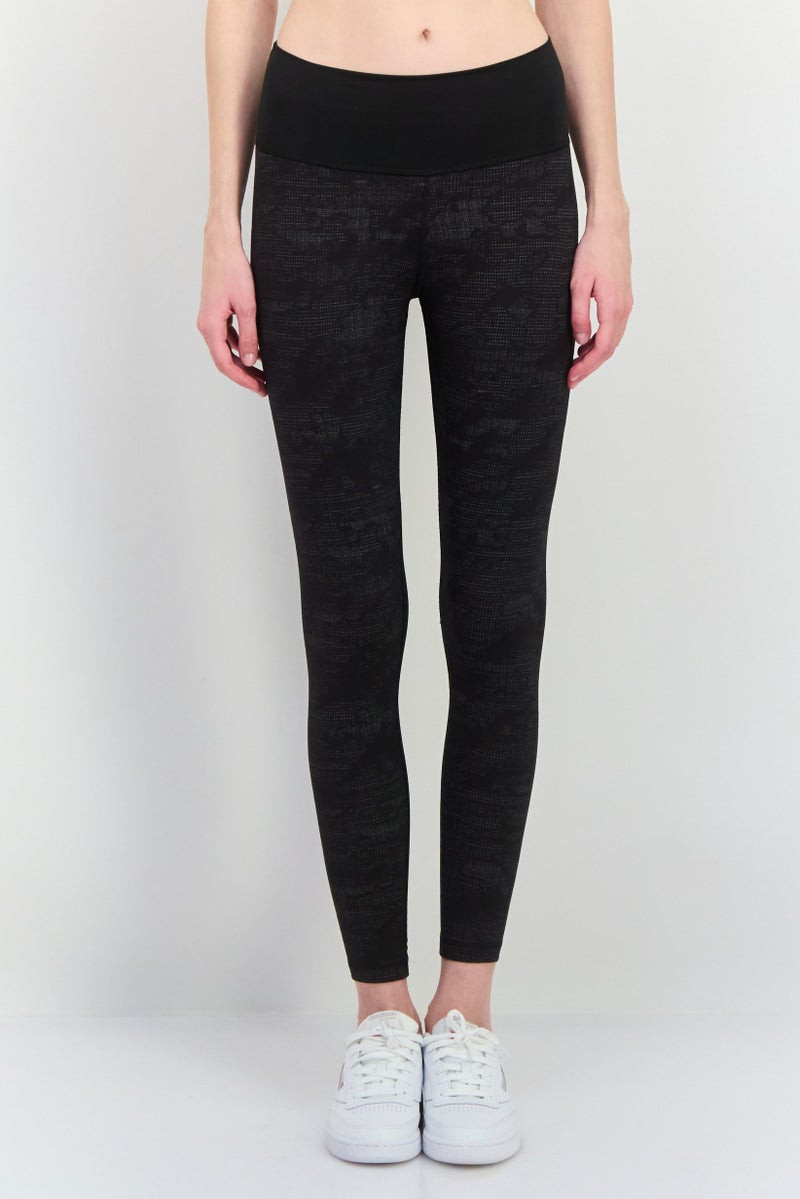 Adidas Women Sportswear Fit Brand Logo Outdoor Tights, Black - Image 1