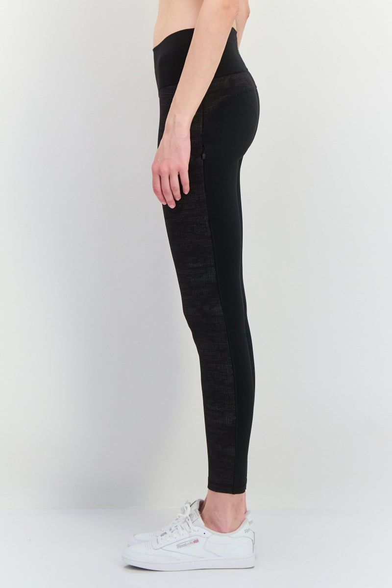 Adidas Women Sportswear Fit Brand Logo Outdoor Tights, Black - Image 2