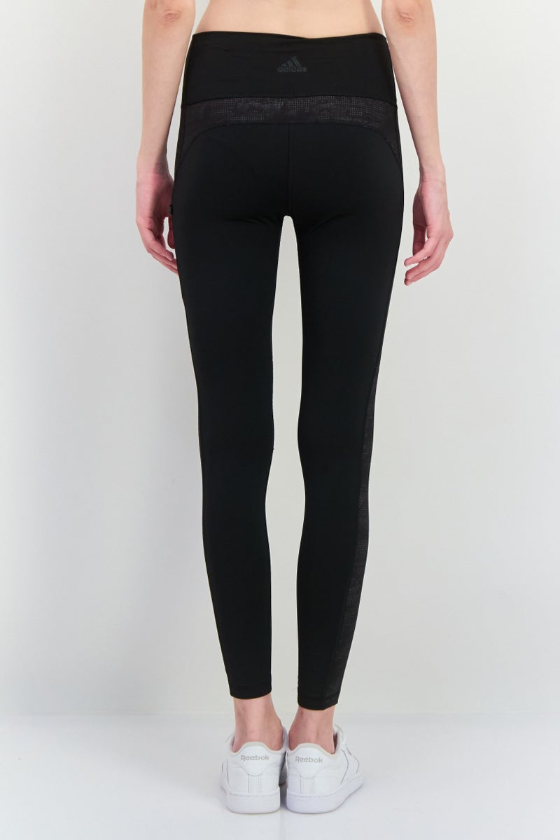 Adidas Women Sportswear Fit Brand Logo Outdoor Tights, Black - Image 3