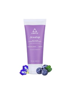 Light Up Dewdrop Antiacne Hydrating Face Wash Face Wash For Oily Acne Prone & Combination Skin Enriched With Niacinamide & Butterfly Pea Flower Gentle Cleanse Skin From Dirt & Oil 75Ml  - Image 1
