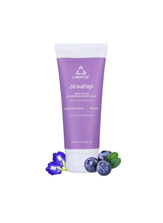 Light Up Dewdrop Antiacne Hydrating Face Wash Face Wash For Oily Acne Prone & Combination Skin Enriched With Niacinamide & Butterfly Pea Flower Gentle Cleanse Skin From Dirt & Oil 75Ml - Image 1