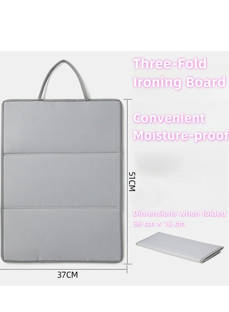 Joyelink Steamer Board for Clothes with Ironing Glove,Stand for Steaming Clothes,Steamer Pad,Hanging Ironing Board,Steamer for Clothes,Hanging Steam Iron Pad (Three-fold ironing board) - Image 4