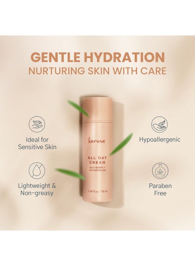 Karuna - All Day Moisturizing Cream, Anti Wrinkle Face Cream Off-Set Dryness & Fine Lines - Hydrating Facial Moisturizer, Antioxidant Watermelon Extract, Hyaluronic Acid, Goji Berries and Aloe, 50 ml - Image 4