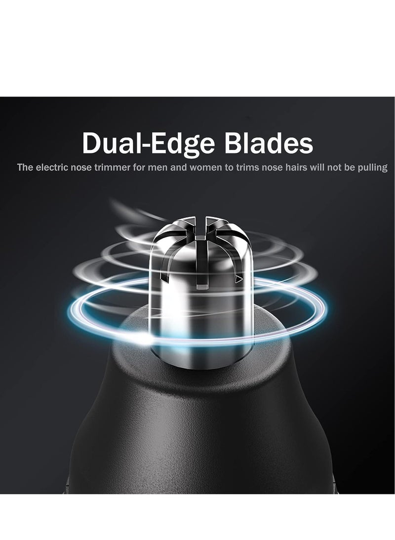 Nose Hair Trimmer for Men Painless - Stainless Steel Dual Edge Blades - Easy to Clean - USB Rechargeable - Image 4