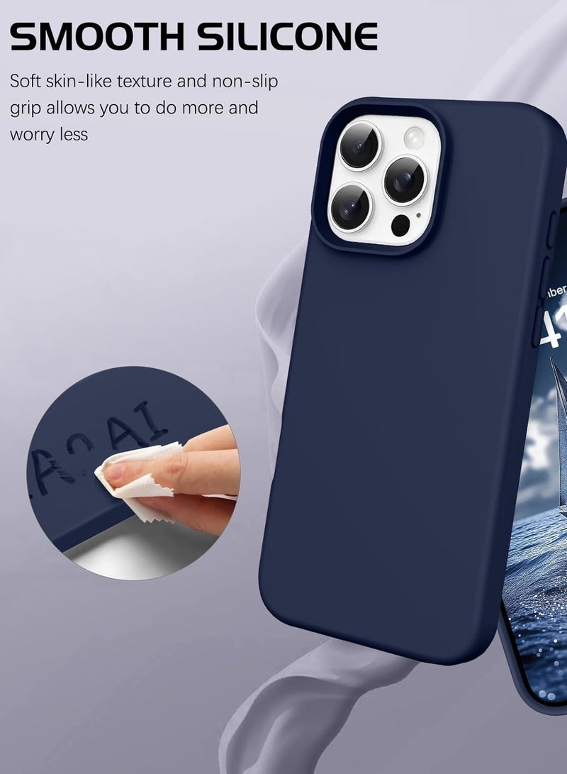 BORTONY iPhone 16 Pro Max Case 6.9 inch Liquid Silicone Case iPhone 16 Pro Max Cover Gel Rubber Soft Silky Touch Shockproof Thin Protective Cover for Apple iPhone 16 Pro Max - Image 4