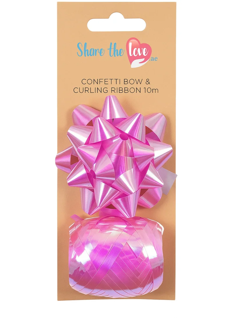 Share the Love Pink Iridescent Luxury Gift Bow