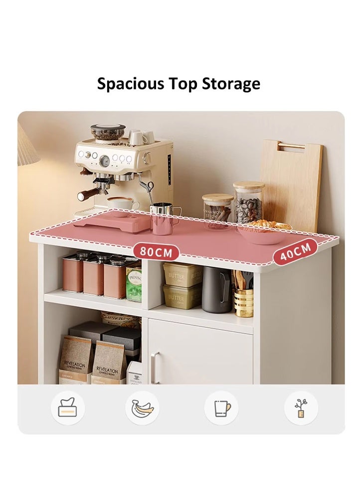 كلناميان خزانة جانبية بتصميم عصري بسيط بلمسة نهائية طبيعية لغرفة المعيشة والمطبخ - Image 5